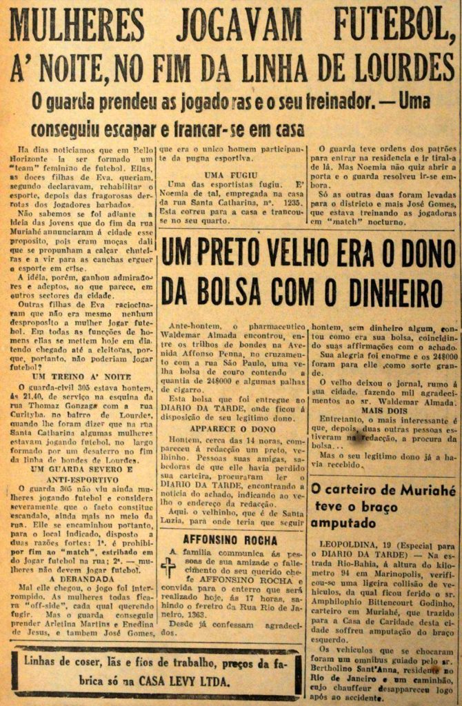 Quando jogar bola virou crime: a proibição do futebol feminino no